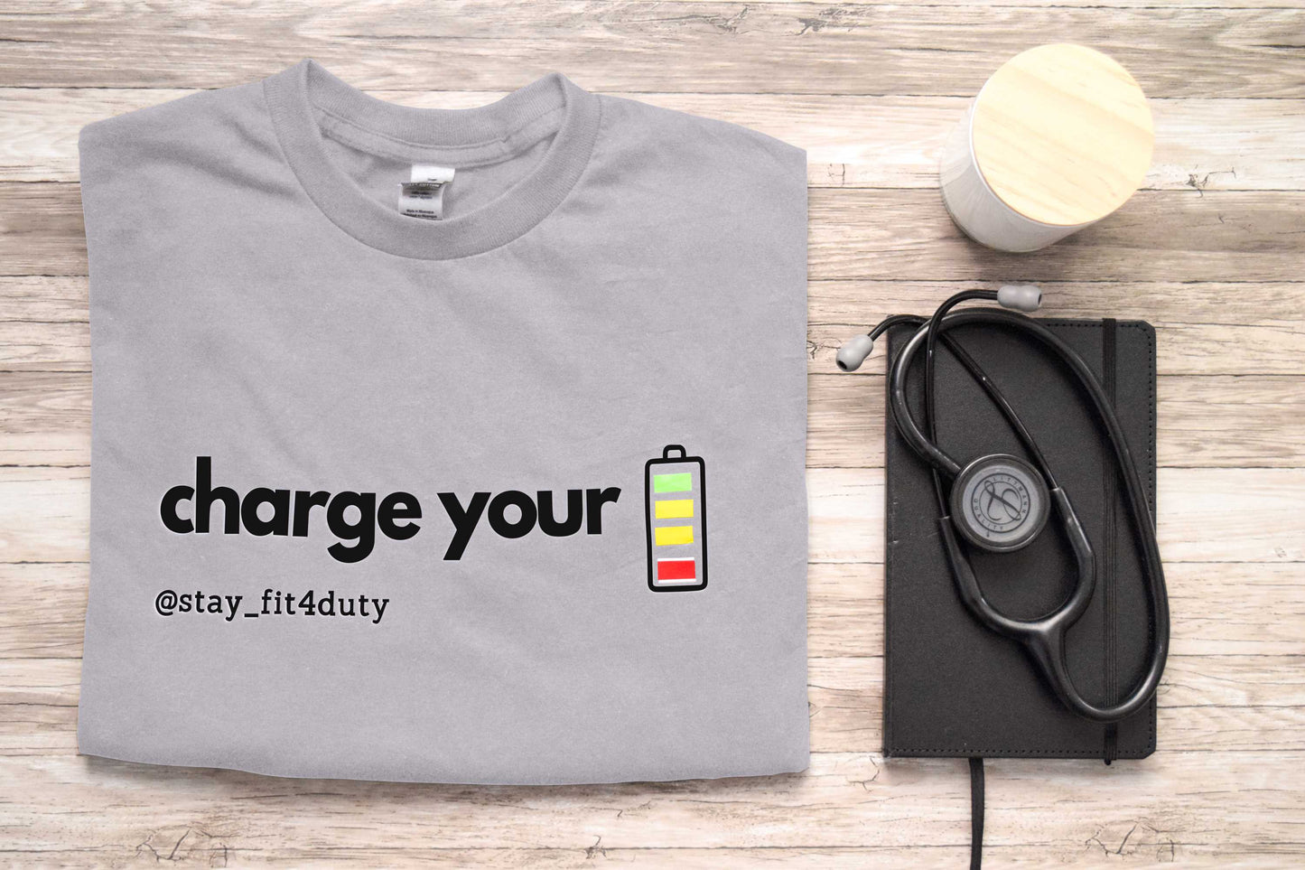 T-shirt: Charge your battery