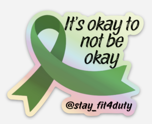 Sticker: It's okay to not be okay (holographic)