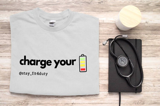 T-shirt: Charge your battery