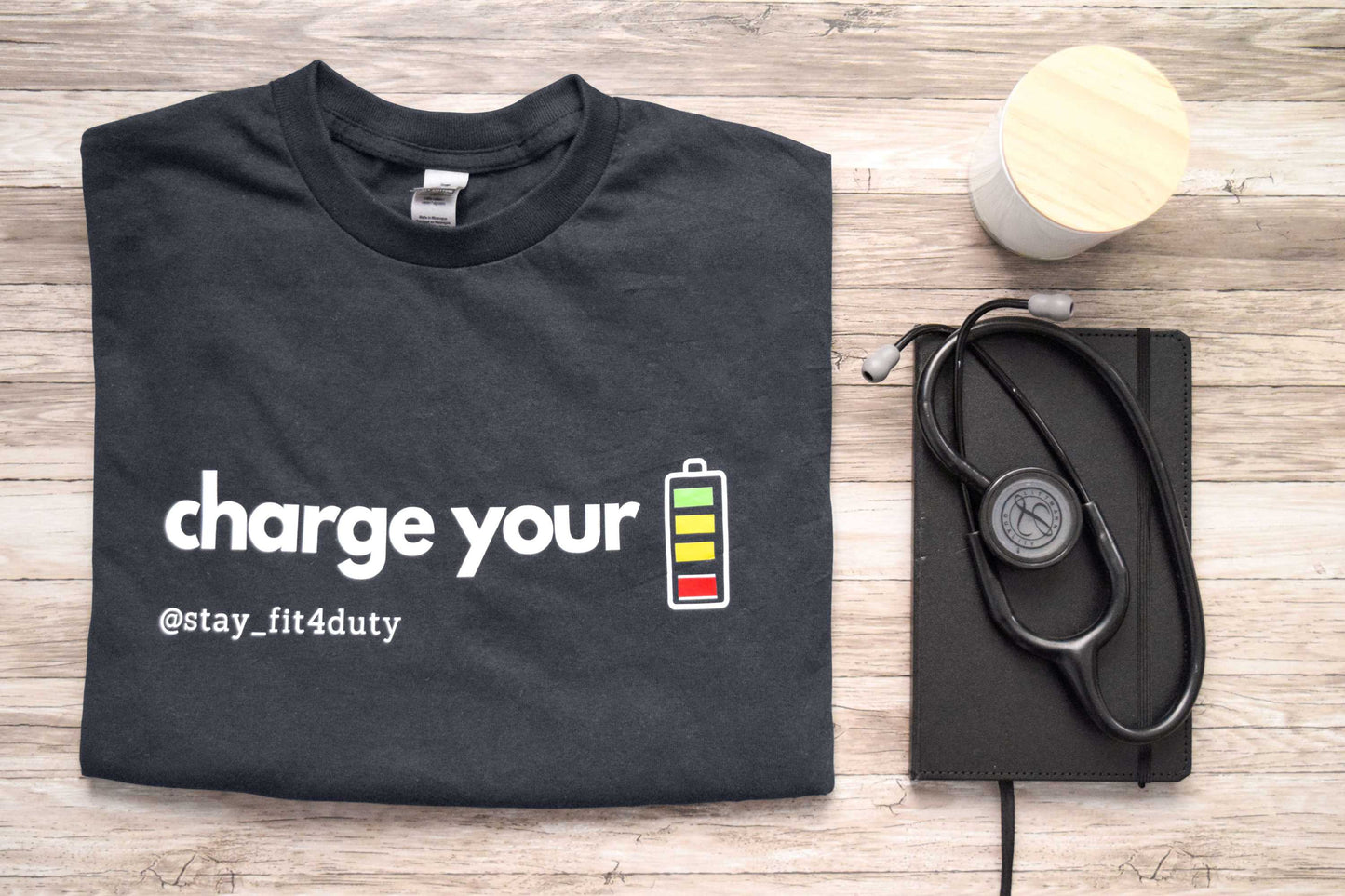 T-shirt: Charge your battery