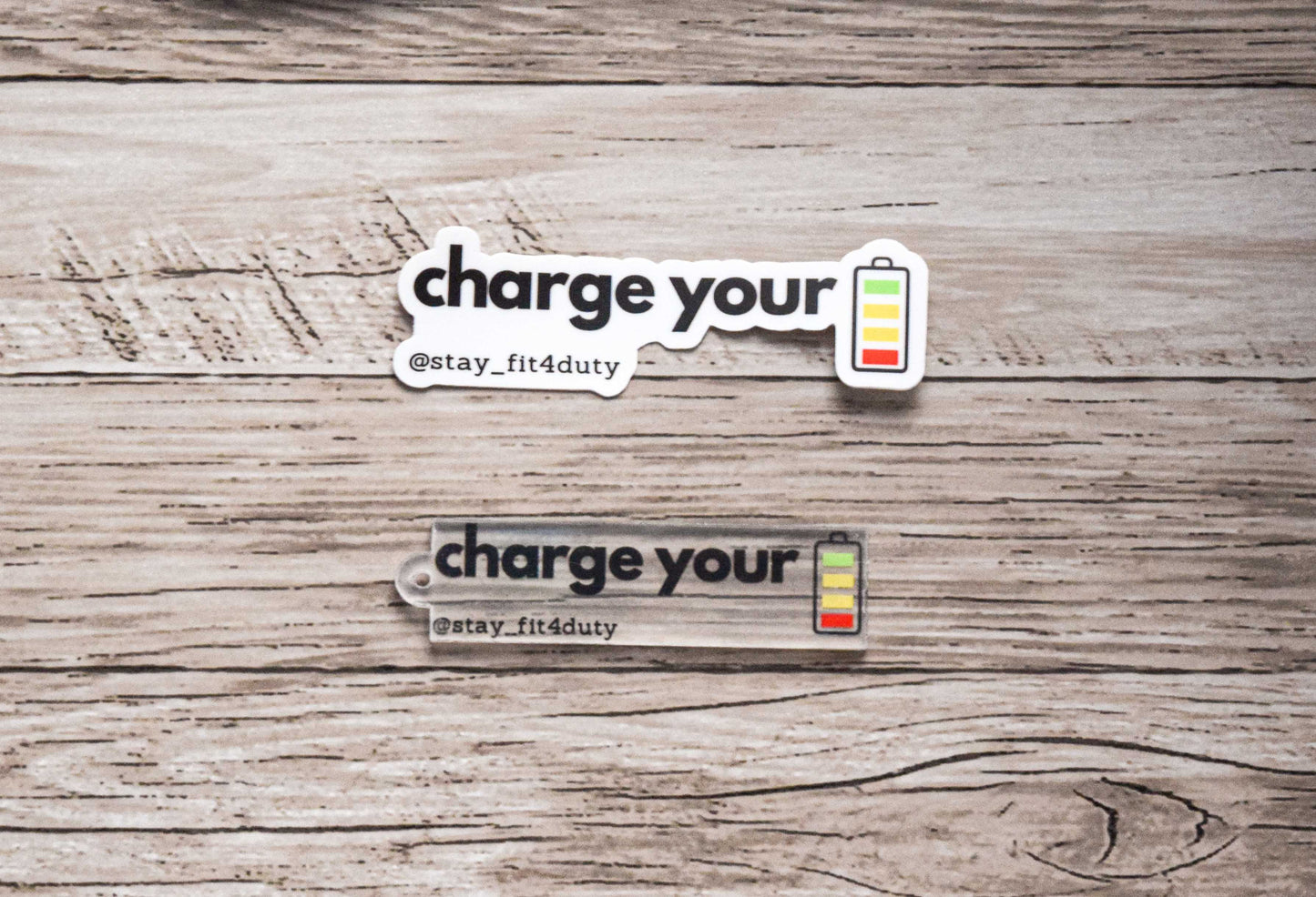 Charm keychain: Charge your battery